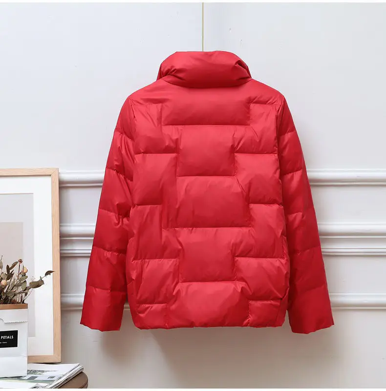 2023 Spring Autumn New Down Jacket Women's Jackets Stand-Up Collar Coat for Women Light Outerwear Female Korean Down Coat Tops