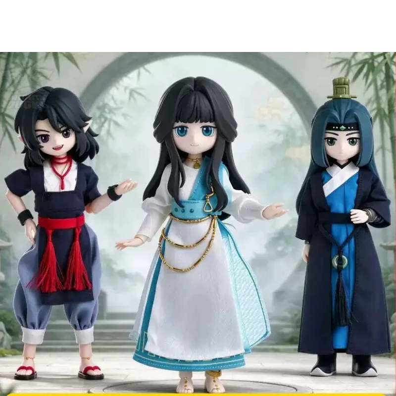 New Arrival Luo Xiaohei Bjd Blind Box Blue Creek Town Series Joint Mobile Doll Handmade Desktop Toys Surprise Collectible Gift