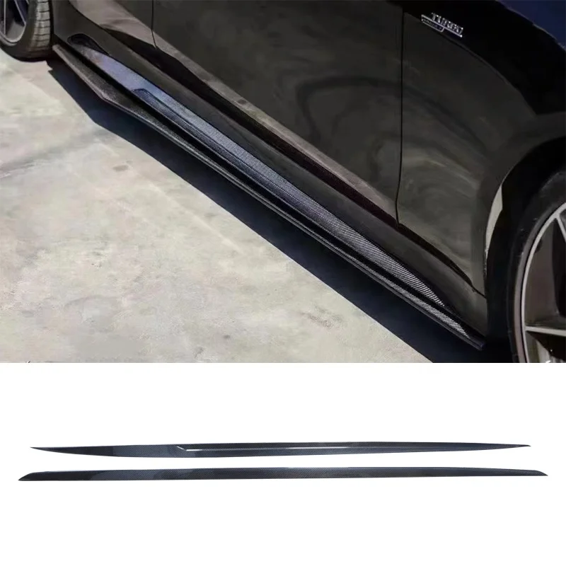 Carbon Fiber C257 Car Side Door Molding Trim for Benz CLS400 CLS550 CLS53 AMG Sport 2018-2022