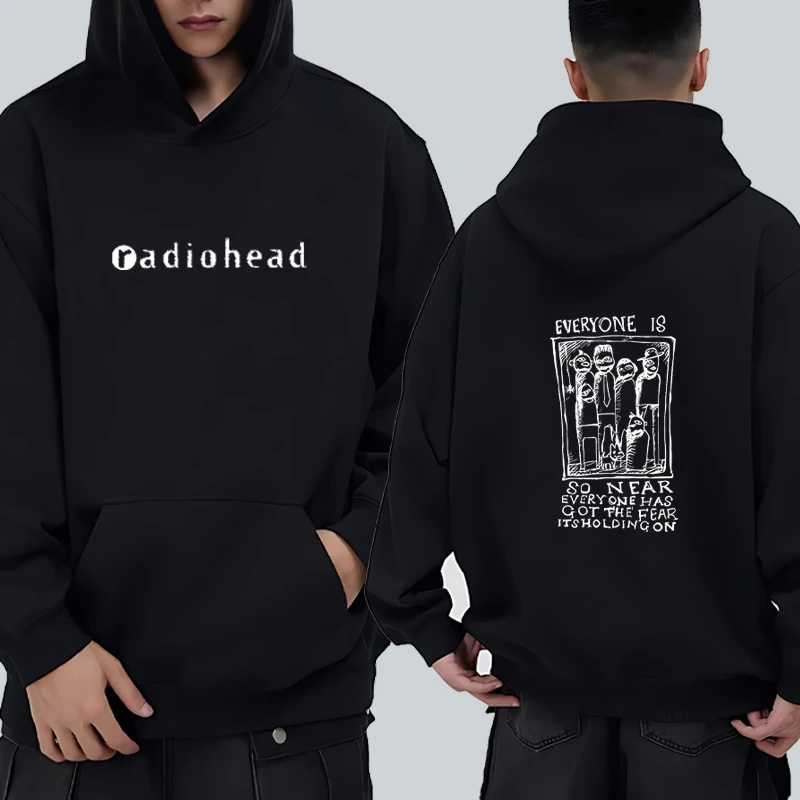 

British Rock Band Radiohead Graphics printed Hoodie Men Women Fashion Vintage Sweatshirt Gothic Fleece Long sleeve Streetwear