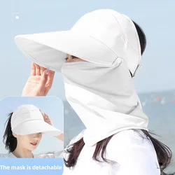 Summer sun protection mask women outdoor cycling new style airy anti-ultraviolet shawl sun tea hat