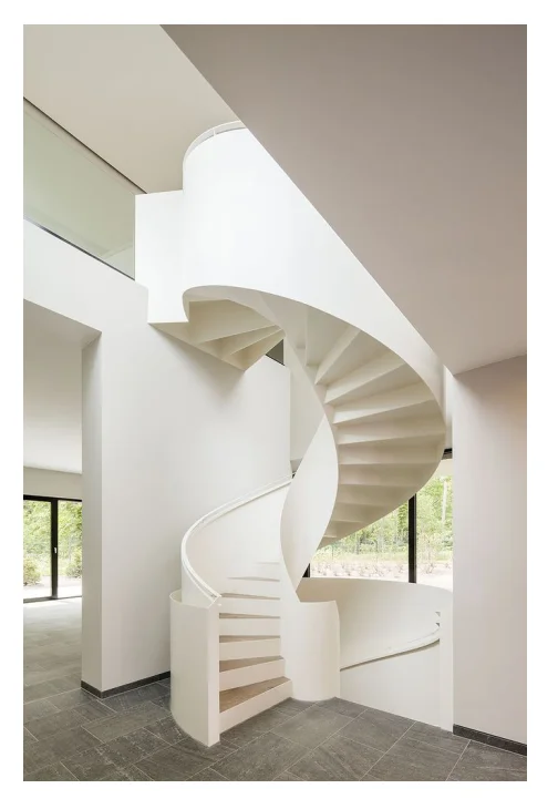 Customization Ace North American Spiral Staircase Modern Interior Staircase Wooden Steps Indoor Spiral Stairs