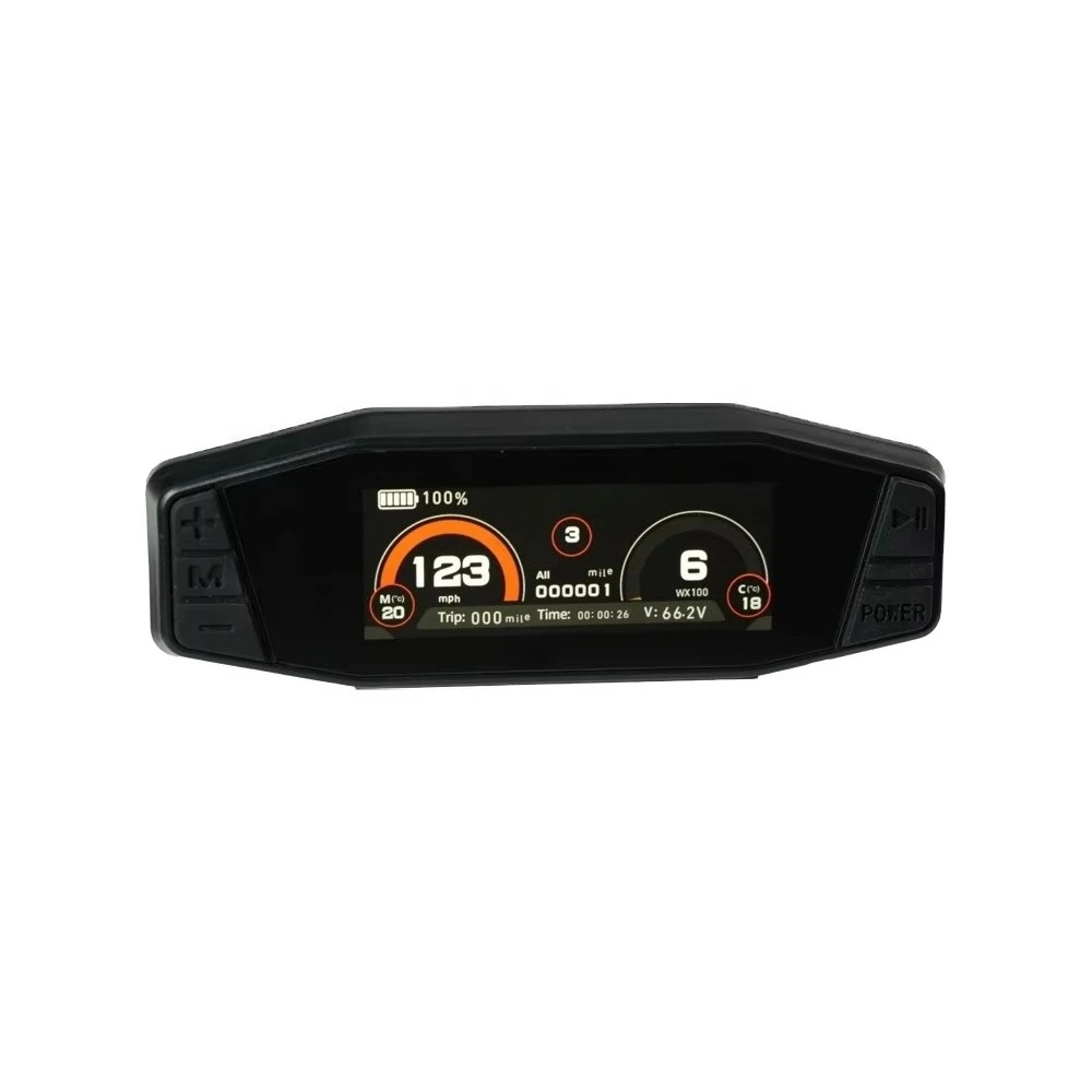 

New Arrival SCJ313 3.13inch TFT CAN BUS One-Lin Protocol Digital Display Adjustable Speedometer 48-72V Electric