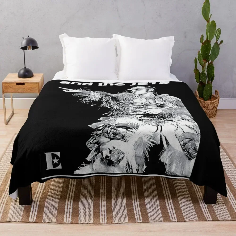 

Bennie And The Jets Customisable Name Black T-Shirt Throw Blanket