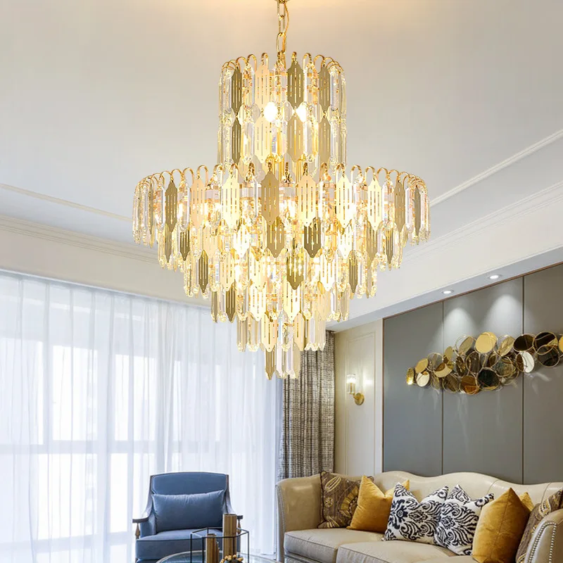 

Modern Chandelier Lighting 2022 For Living Room Crystal Led Chandelier Dining Room Lustre Ceiling Lamp Bedroom Pendant Light