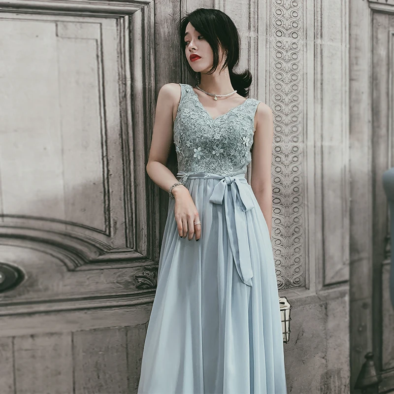 

Новое синее длинное вечернее платье Ele 2026 для женщин: на день рождения, для торжественных мероприятий, простое, для полных дам, для балов и экзаменов по искусству