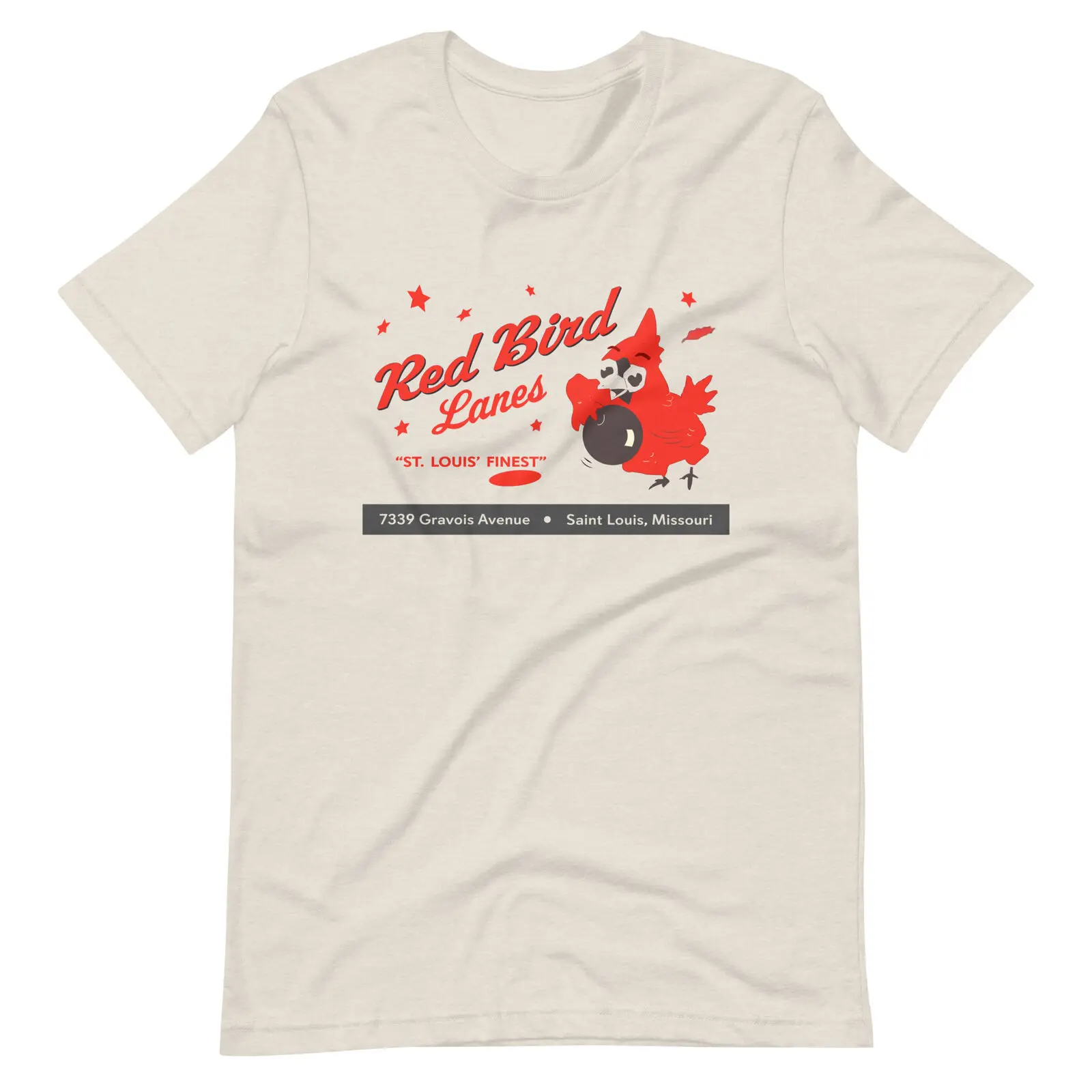 Red Bird Lanes T-Shirt - St Louis, MO | Retro Bowling Alley Tee