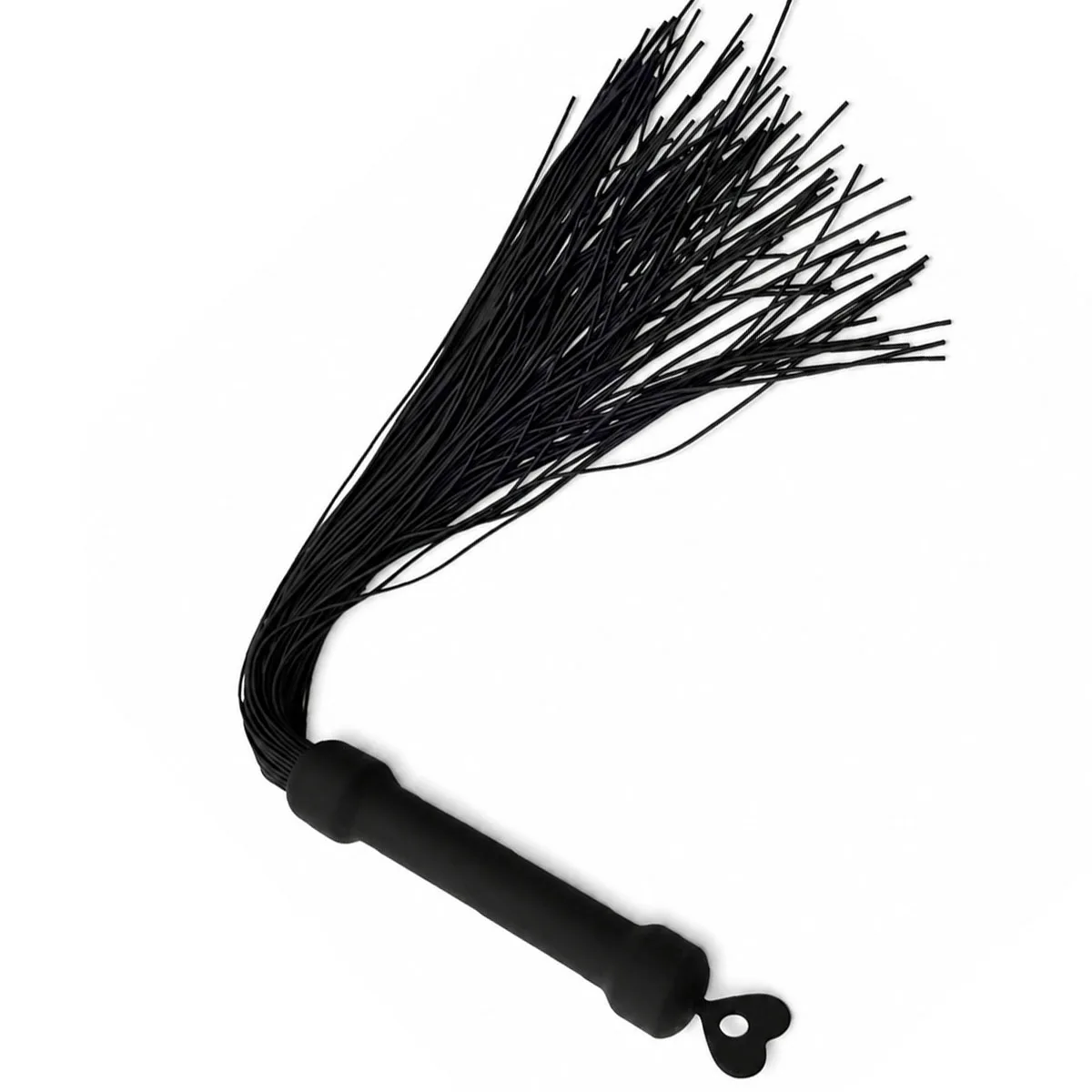 Silicone BDSM Flogger Whip - Soft Full Silicone Tails with Heart Handle for Couples Spanking Play