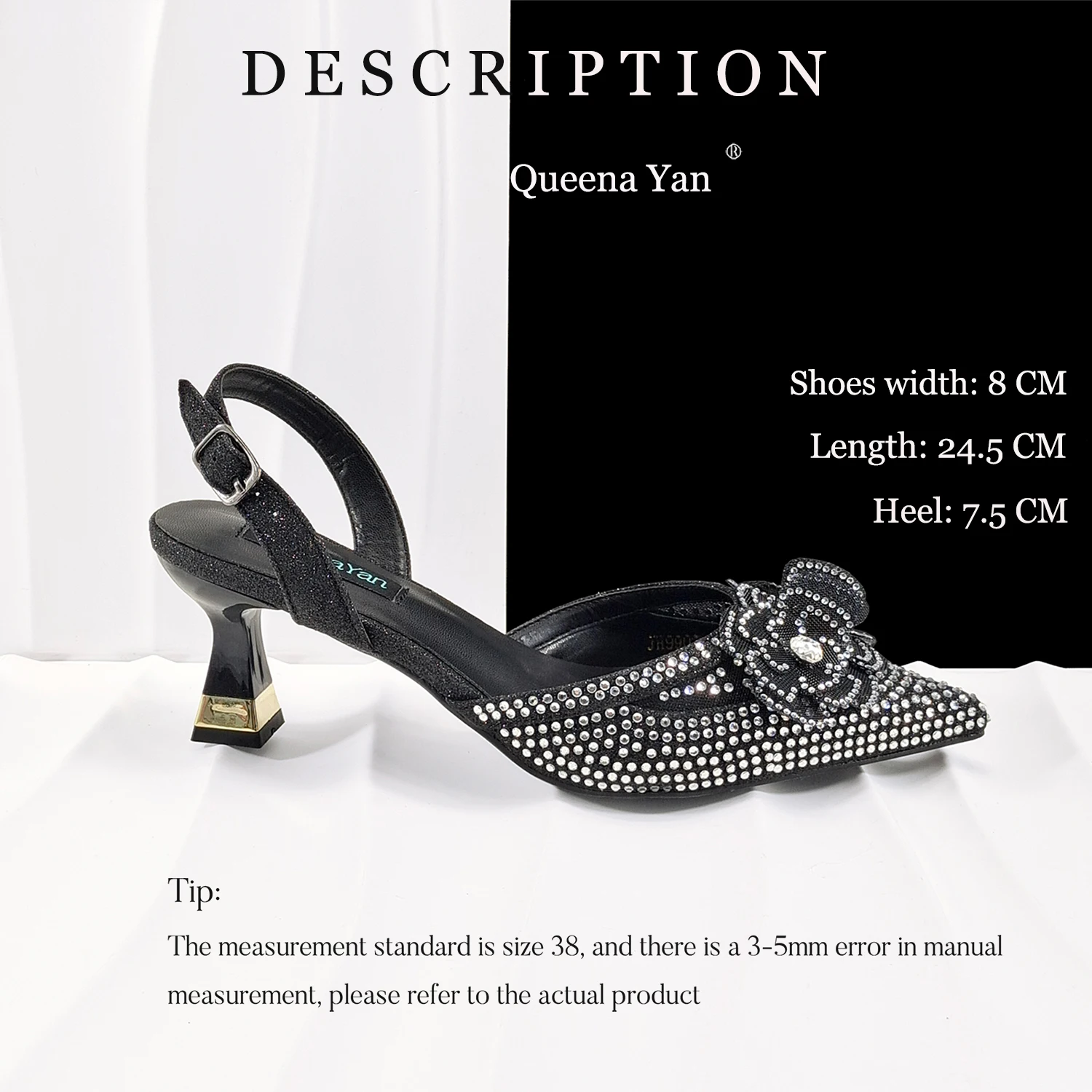 QueenaYan Elegant African-Inspired Evening Shoes and Handmade Clutch Set Pointed Toe High-Heel Women's Footwear and Matching Bag image 3