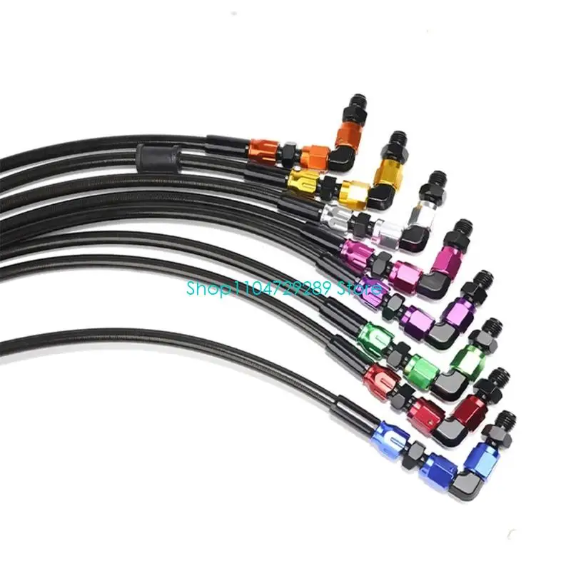 

D8KE 90° Brake Line Oil Tube Pipe Hydraulic Brake Oil Hose for ATV Dirt Pit Bike