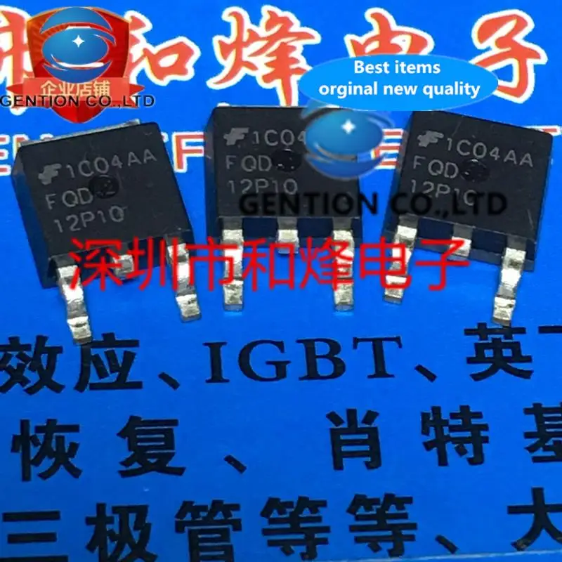 

10 шт. FQD12P10 TO-252 9,7 А 100 В в наличии 100% новые и оригинальные