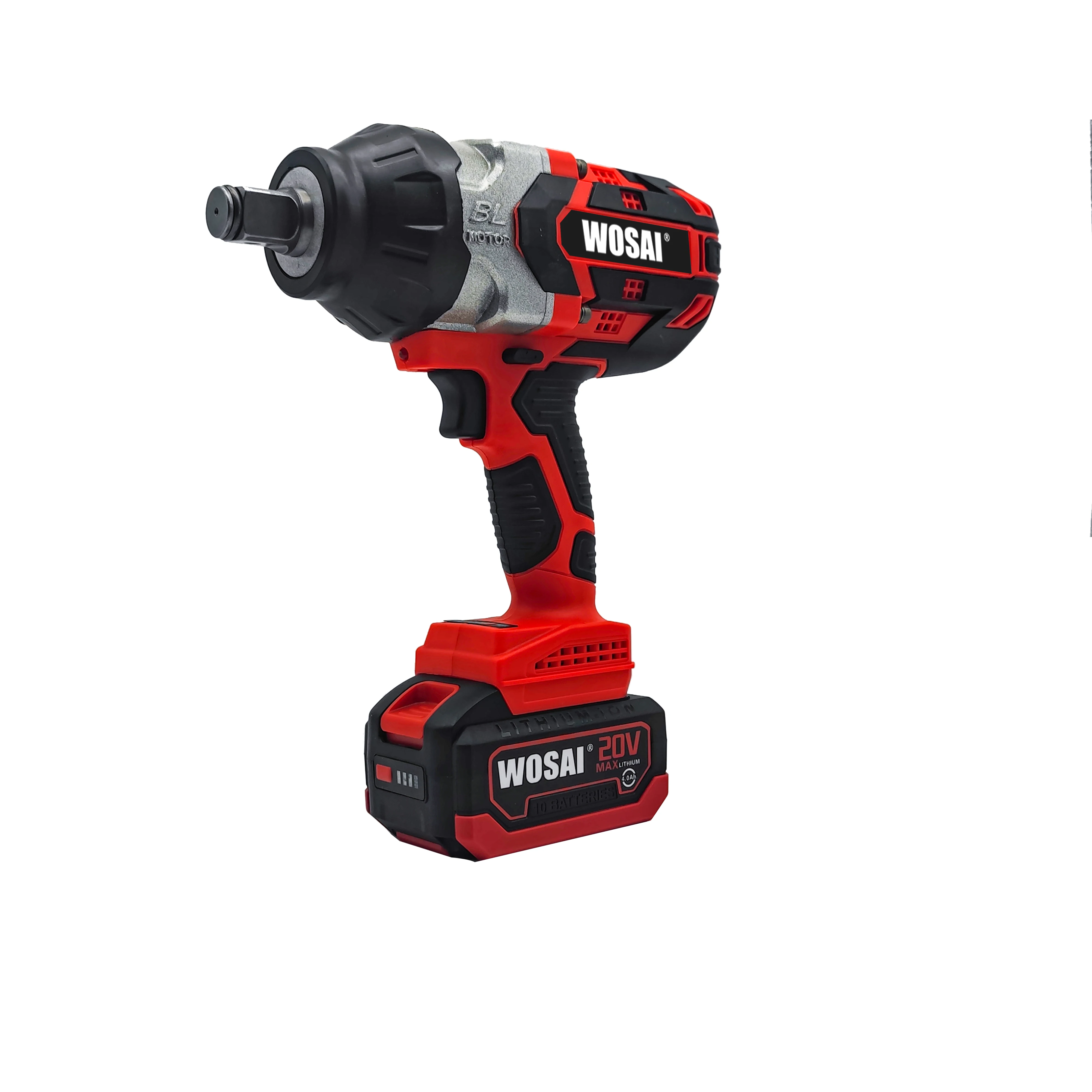 Brushless 20V WOSAI electric wrench step drill 3/4 impact wrench cordless power wrenches