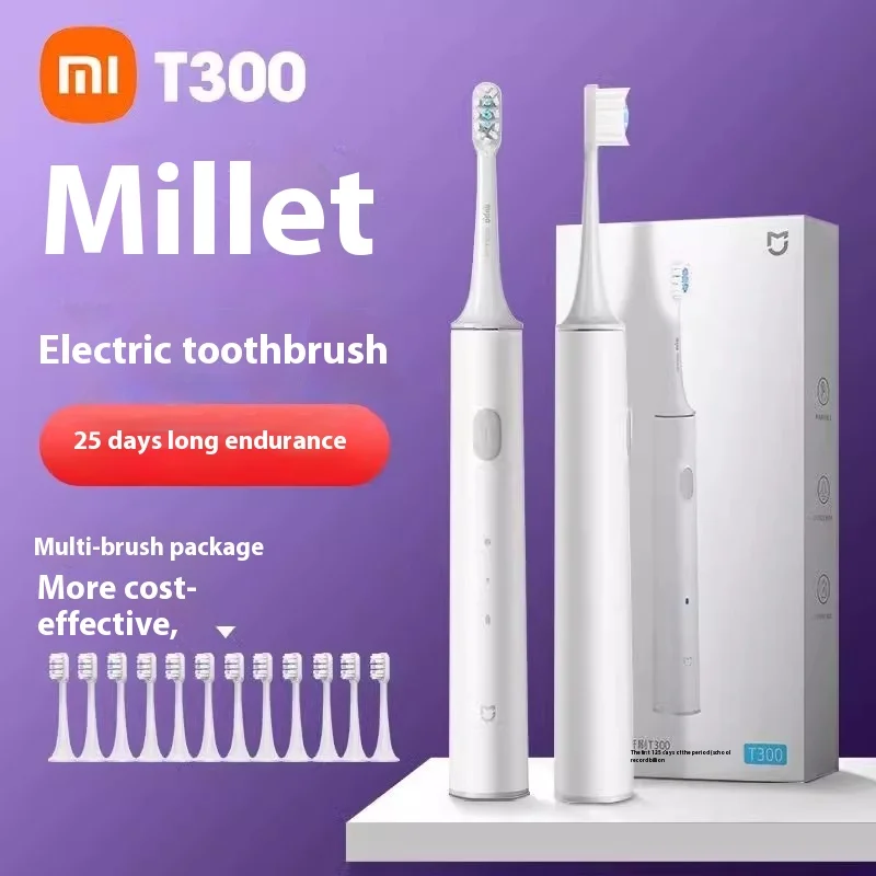 Xiaomi Mijia Soundwave Electric Toothbrush T300 Adult Male Female Rechargeable Intelligent Waterproof Vibration