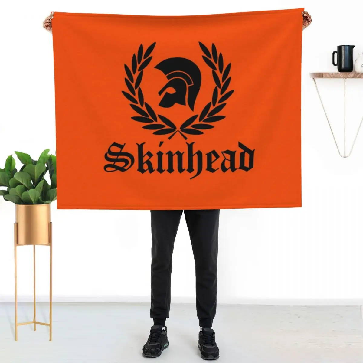 Skinhead A Message To You Throw Blanket for sofa Custom Hairy Fashion Sofas Designers warm for winter Blankets