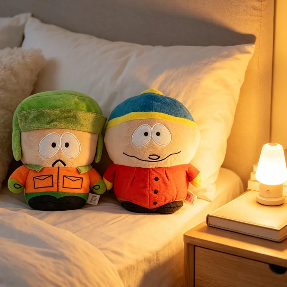 Cartoon Southern Park Plüschtier, Niedliche Stoffpuppe von Stan Marsh, Kyle Broflovski, Kenny, Sammlerstück Plüschkissen als Geschenk für Kinder – Detail 3