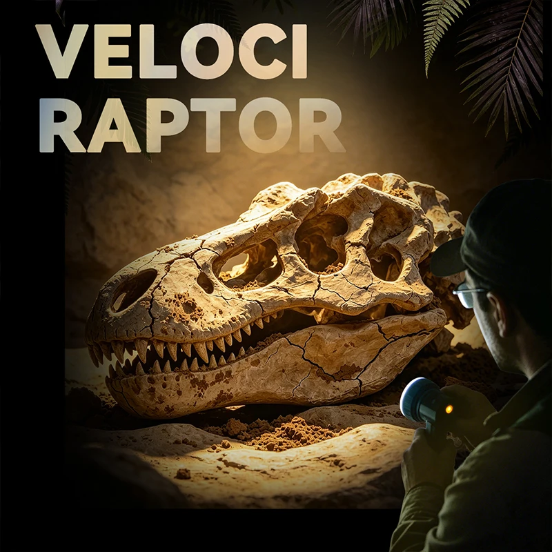 716PCS Raptor Building Blocks Skeleton Toys Sets DIY Assembly Dinosaur Skull Bones Bricks Model Display Ornaments Creative Gifts view 6