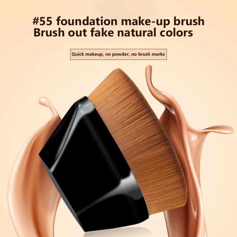 Nieuwe Magische Make-up Borstel Vloeibare Foundation BB Cream Geen Sporen Zacht Hoge Dichtheid Vezelhaar Gemakkelijk mee te nemen Schoonheidstools voor meisjes 2025