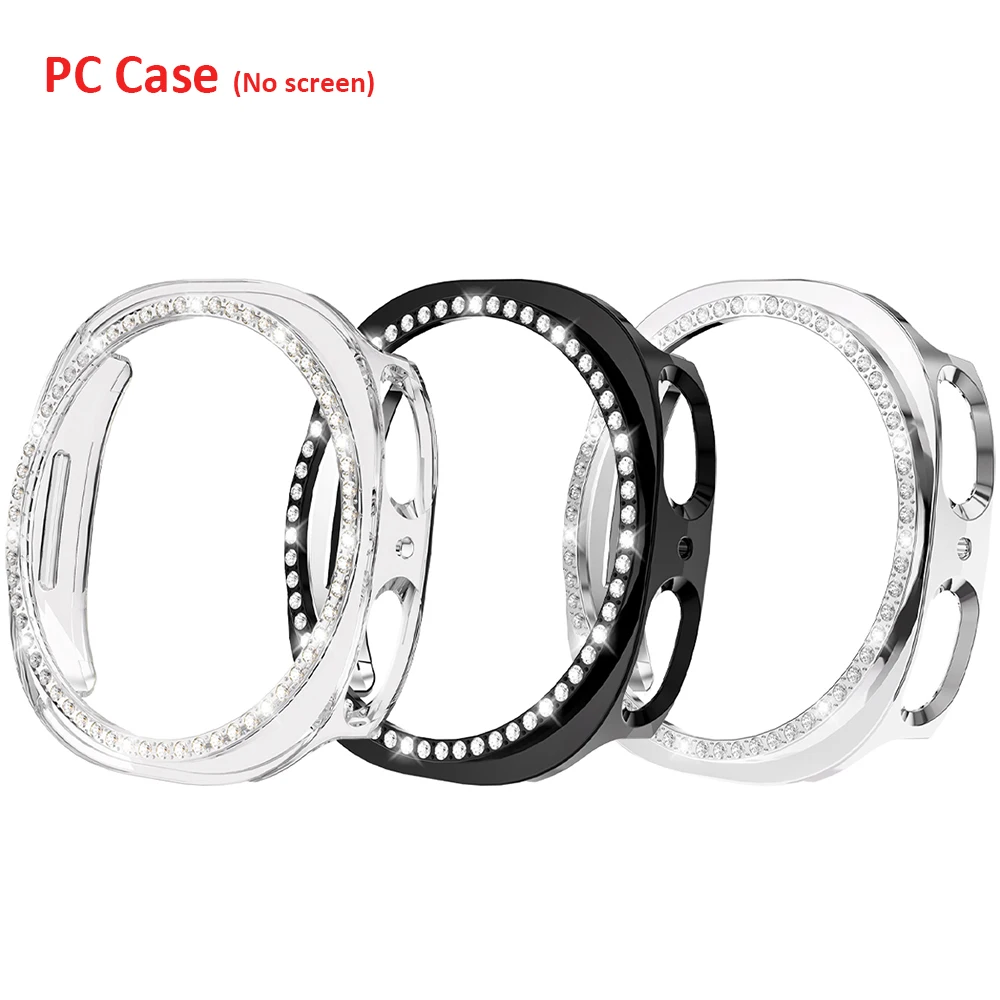Diamant-Hülle für Samsung Galaxy Watch8 7 6 5 4 40mm 44mm Schutzhülle PC Ausgehöhltes Gehäuse für Galaxy Watch 8 Classic 46mm