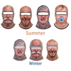 3D Face Balaclava Hat Funny Full Face Covering Hood Balaclava Motorcycle Riding Skiing Face Mask Balaclava Outdoor Warm Hat 1