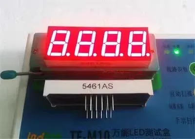 

10PCS LED Digital Tube 0.56 Inches 4 Digits Bits 7 Segment 5461BS Anode 5461AS Common Cathode, Bright Red 5641AS/BS