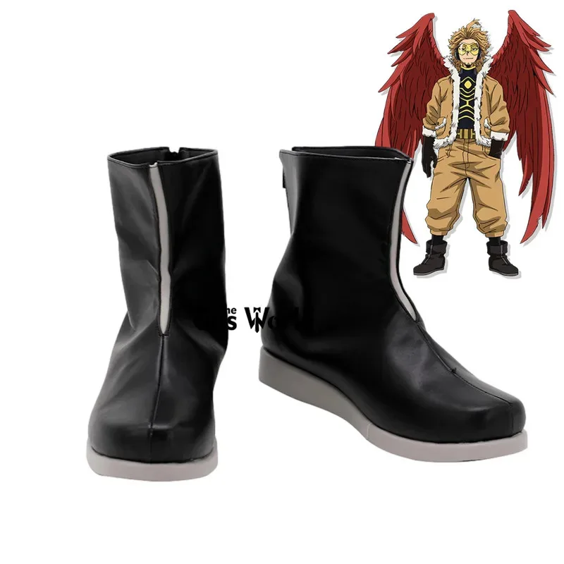 

Boku No Hero Academia Takami Keigo Wing Hero Hawks Anime Customize Косплей Туфли на плоской подошве Сапоги