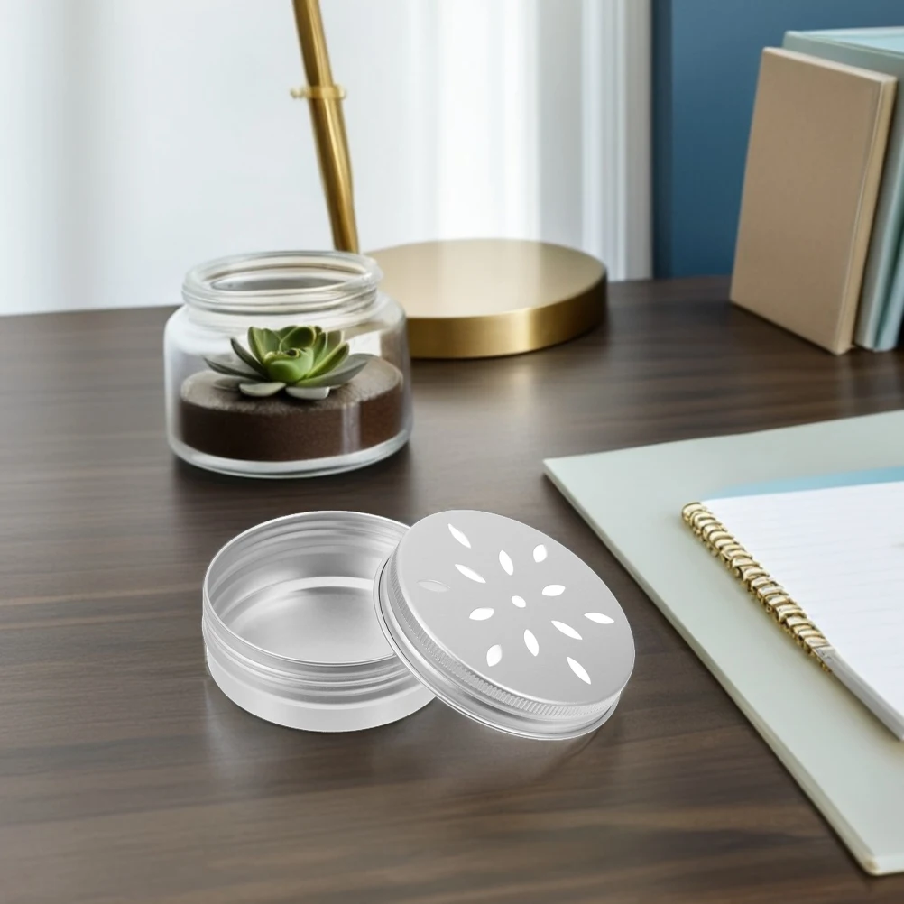 

6pcs Durable Aluminum Box Packaging 60ml Lightweight Hollow Design Odor Tins Dog Scent Training Nose Work Containers Pet Agility