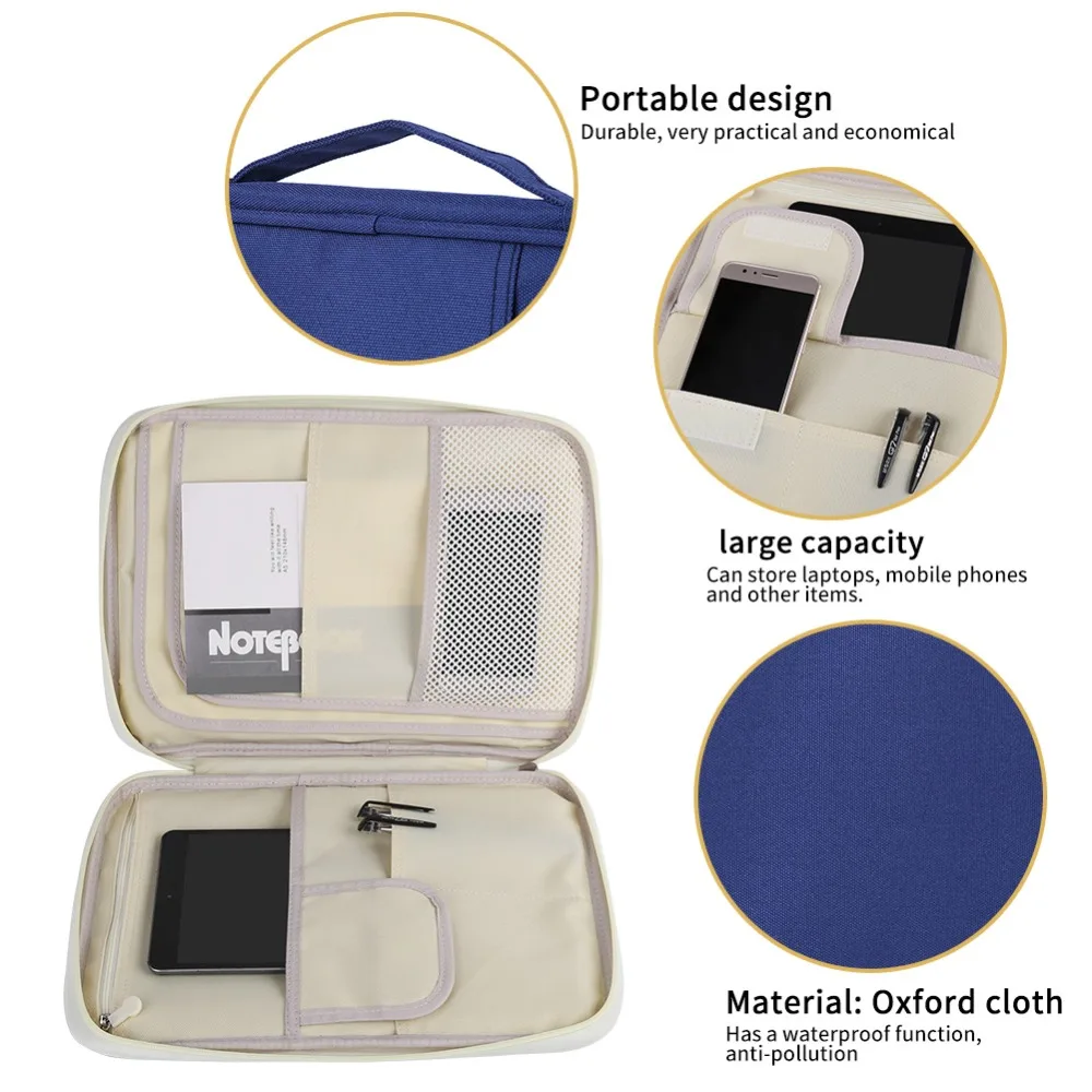 

A4 Size A4 Document Bag Water-resistant Various Colors Available Document Case Bright-colored 35*25*3cm File Bag Organizer Case