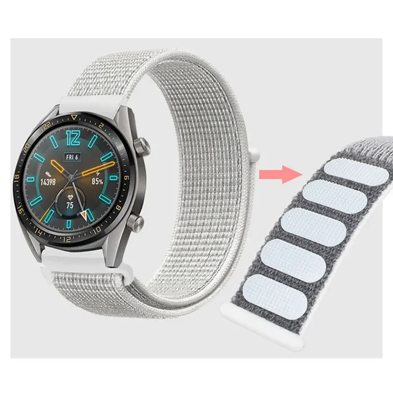 20 22mm Nylon Strap For Samsung Galaxy Watch 4/5/6 Band 40mm 44mm Active 2 Bracelet Huawei GT 2/3/4 For Galaxy Watch 5/Pro 45mm