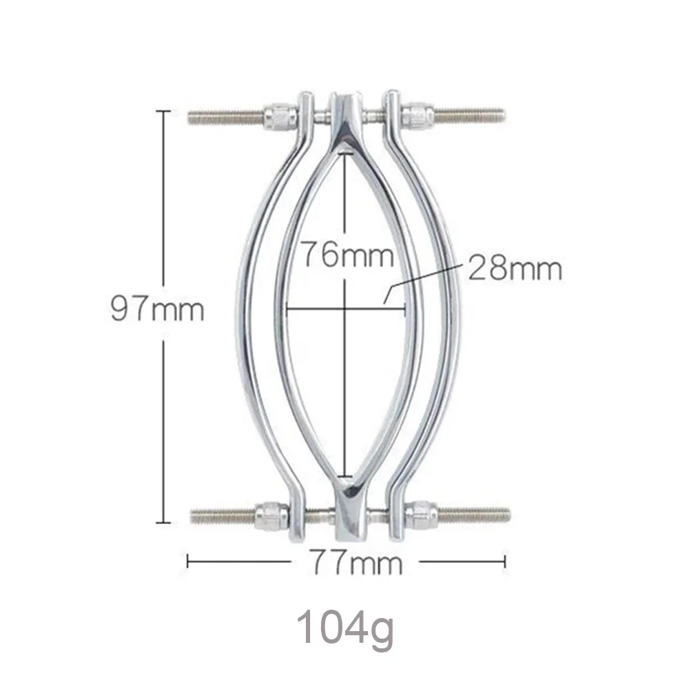 Stainless Steel Pussy Vaginal Speculum Mirror Clitoris Labia Spreader Clamps BDSM G-spot Massage Stimulator Sex Toys For Women