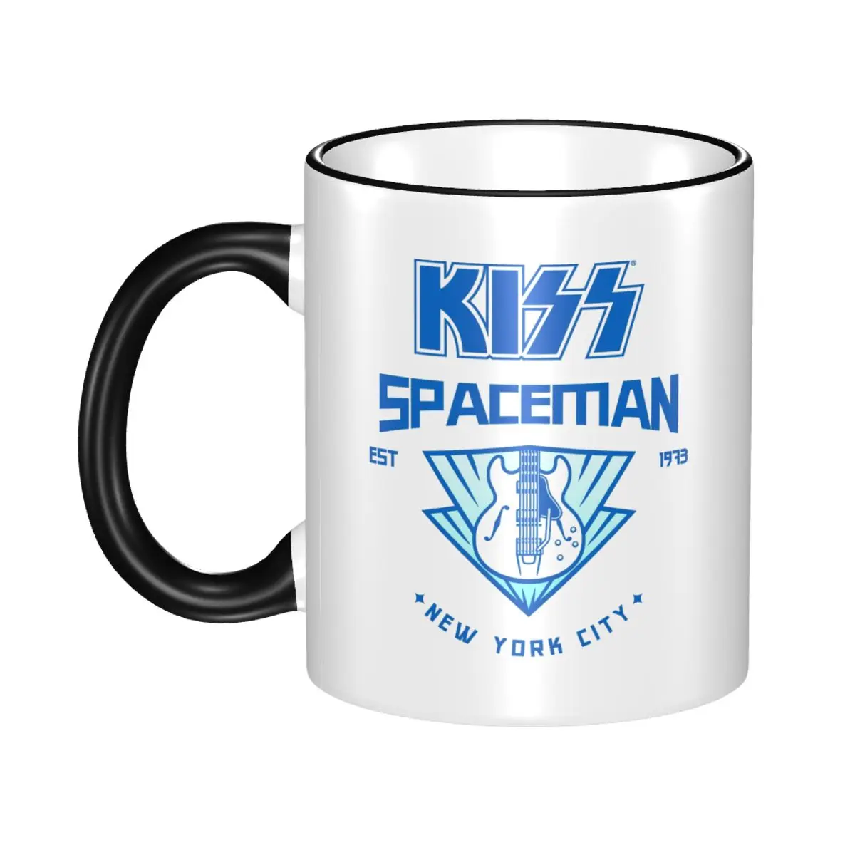 

High Quality Kiss Band Spaceman Ace Frehley Merch Mugs Kawaii Tea Cup