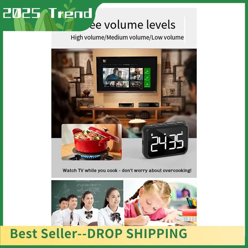 

Top Deals Timer For Kids, Kitchen Timers, Digital Timer For Cooking, Magnetic Countdown Timer For Exercise, Study, Oven Black