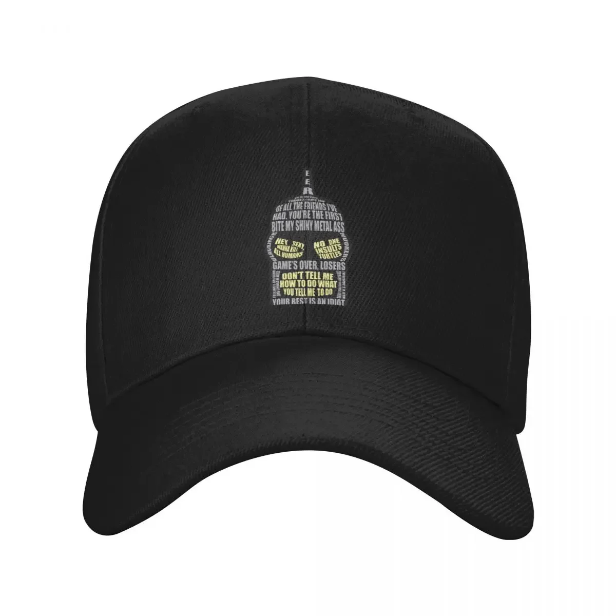 

Bender quotes Baseball Cap Luxury Cap Cosplay Sun Cap golf hat genuine Elegant Women's Hats Men's