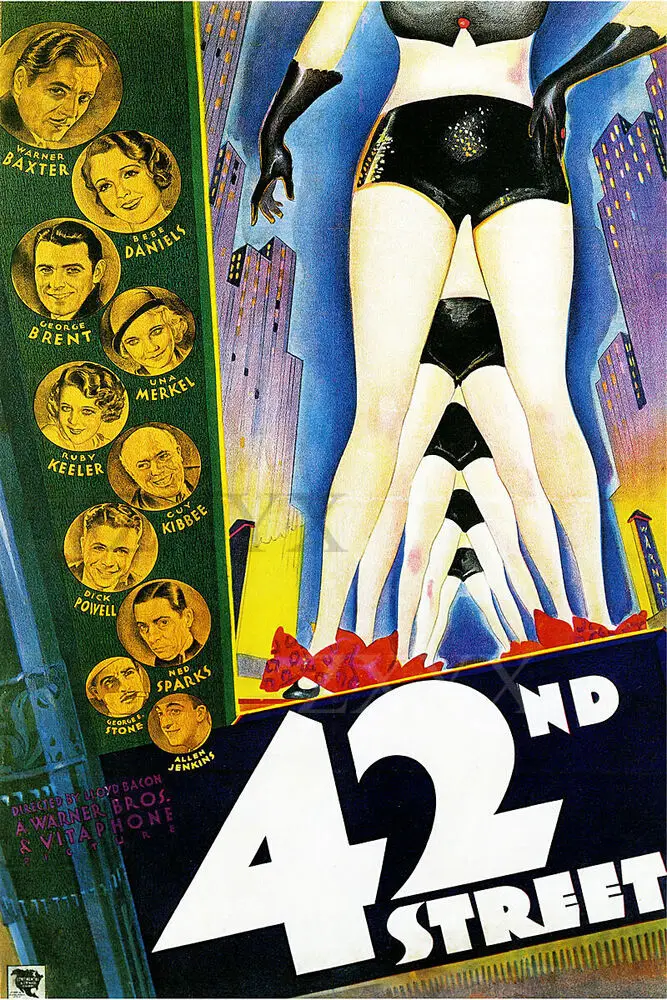 

42nd Forty Second Street Vintage Movie Poster