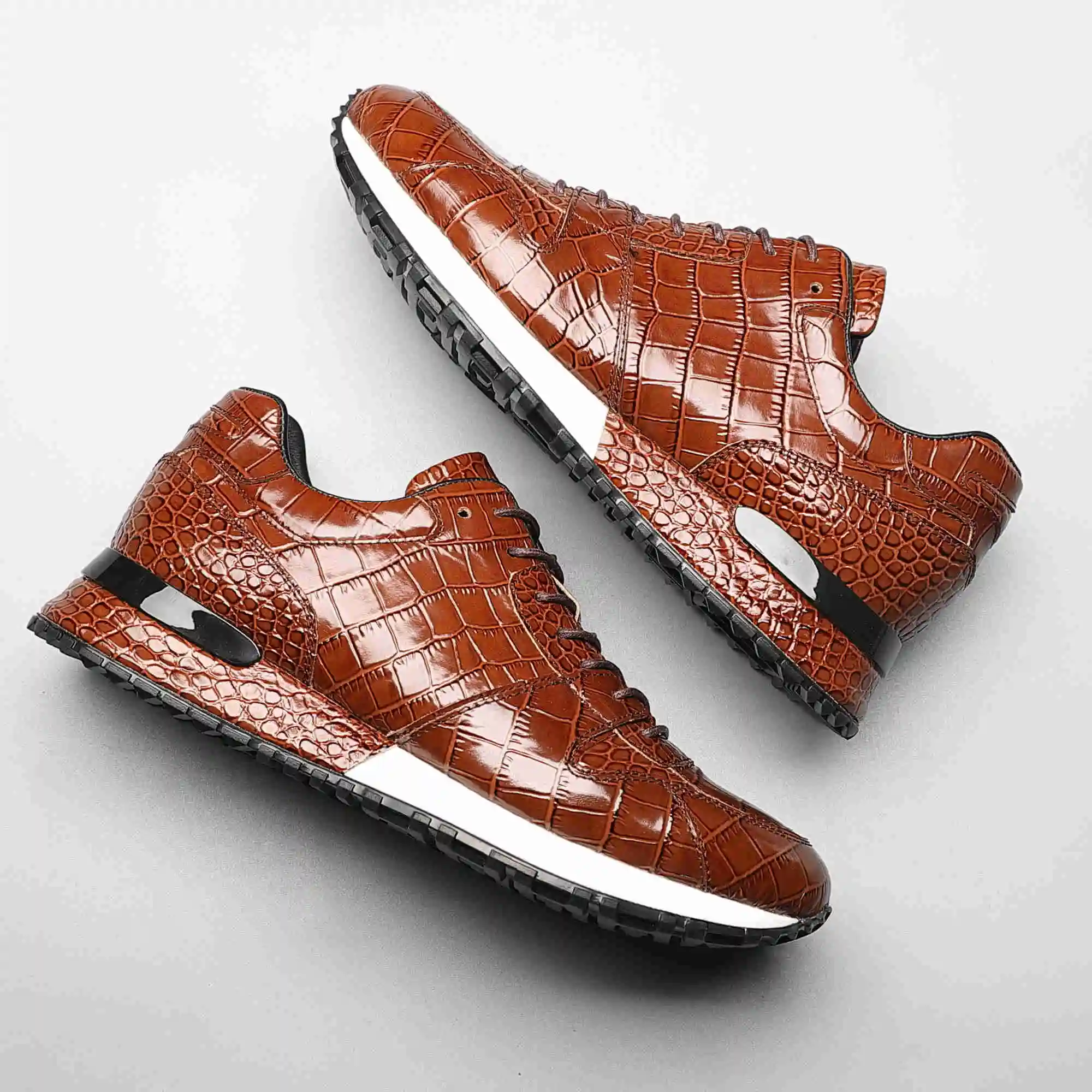 Autumn Casual Man Designer Shoes Luxury Brand Genuine Sports Versatile Business Leather Shoes Men High Quality Sneakers 2022