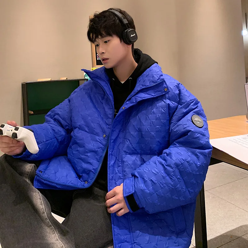 

Модная повседневная свободная пуховая куртка 2025 года: новая модель в корейском стиле, простой дизайн, верхняя одежда из нейлонового волокна, белый пух.