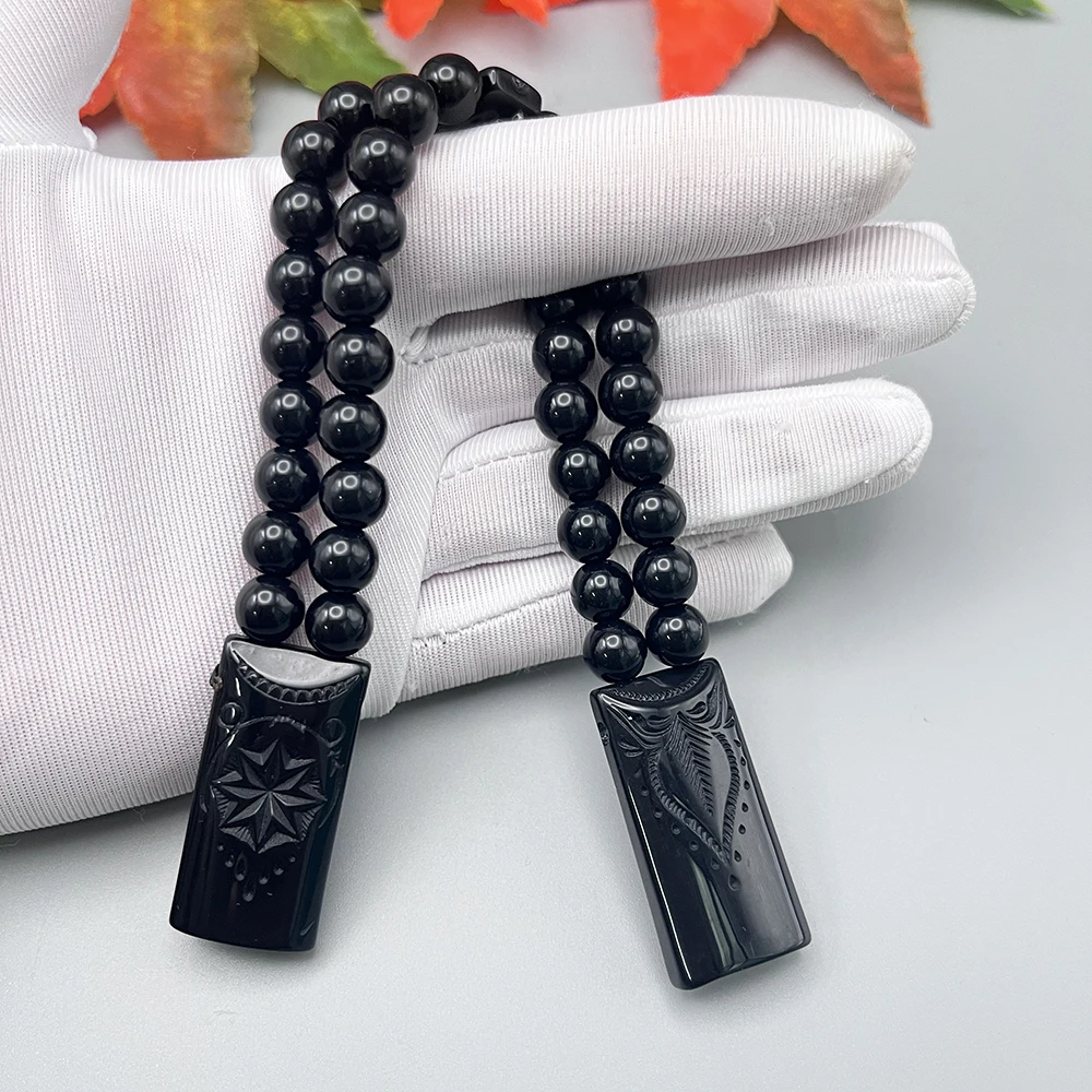 NJ99 NEW Rosary Men Acrylic 3D Resin Octagonal Sta Flame Can Flip Fingertips To Relieve Ressure Prayer Hand Meditation Ornament