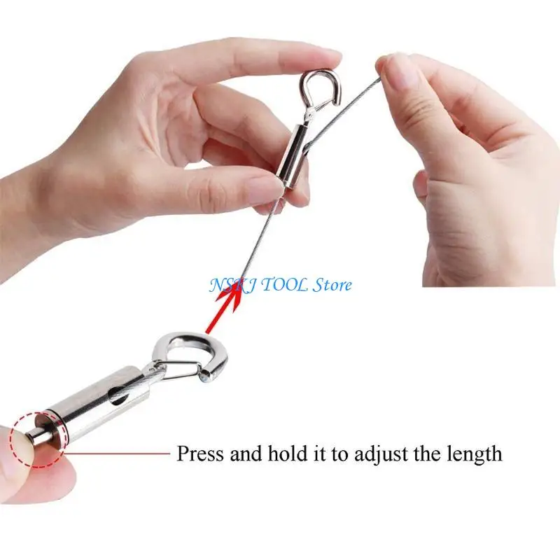 

L8RC 2PCS Picture Lanyard Restaurant Hanging Rope Heavy Duty Mirror Hanging Wire