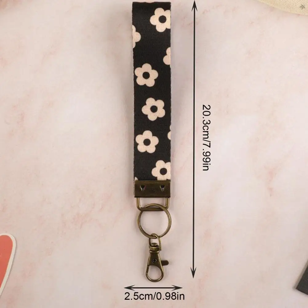 Car Wristlet Plaid Print Faux Leather Wristlet Keychain Bracelet Quick-release Spring Ring Key Holder Stylish Women’s Pendant