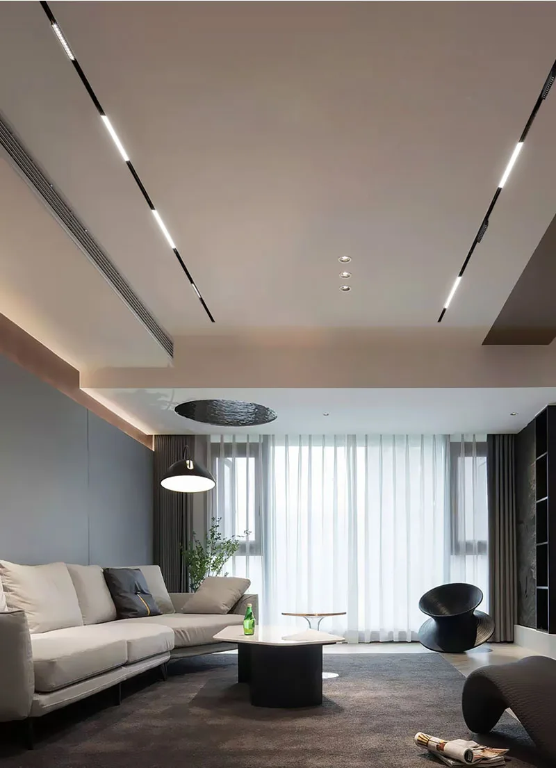 Tuya Dimmbares LED-Schienensystem Komplettset 360 ° Verstellbare COB-Schienenleuchten für Bekleidungsgeschäfte, Küchen-Schienenbeleuchtung – Detail 2