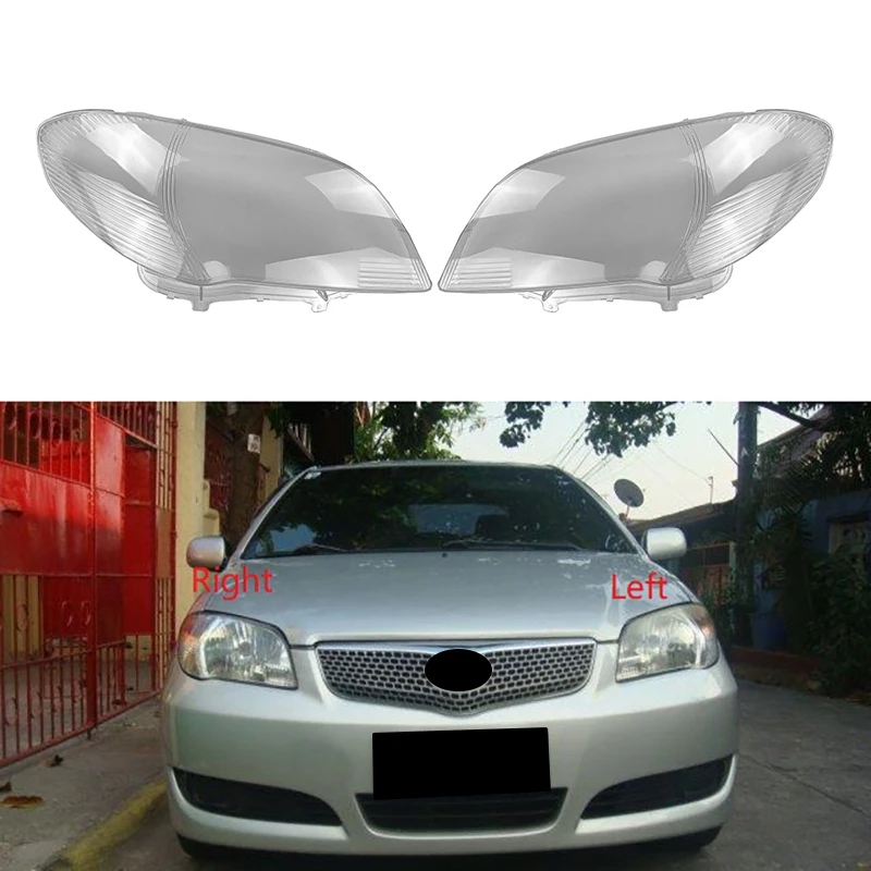 for Toyota Vios 2006 2007 Right Headlight Shell Lamp Shade Transparent Lens Cover Headlight Cover