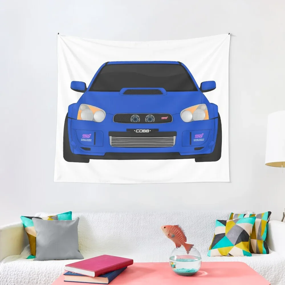 

IMPREZA 2.0 RALLY BLUE Tapestry Decoration For Home Wall Tapestries Bedroom Decor Aesthetic Tapestry