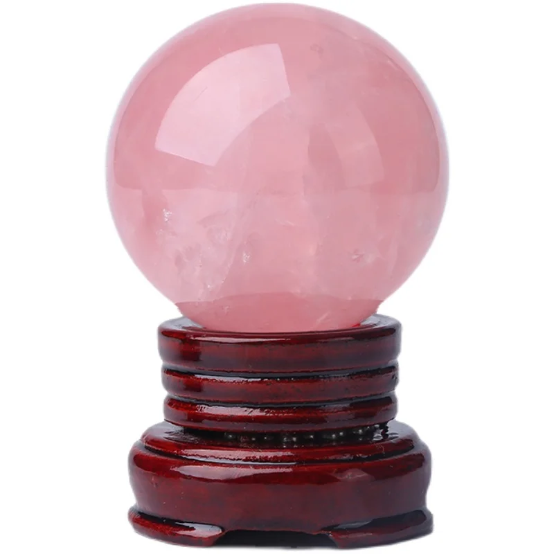 

Powder crystal ball natural love stone ornament creative gift