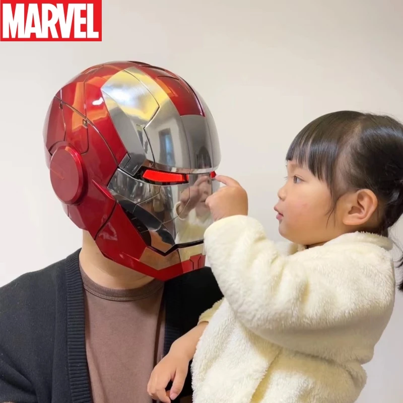 Iron Man Mk50 Mk5 Helmet 1:1 Avengers War Machine Role-Playing Electric Opening And Closing English Voice Remote Control Toy