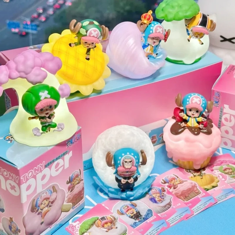 

New Genuine One Piece Figure Toys Night Lights Chopper Series One Piece Figure Room Decoration Desktop Ornaments Birthday Gift