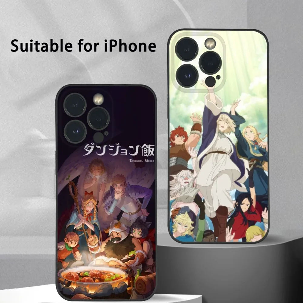 Anime D-Delicious in Dungeon Phone Case For iPhone 16 15 14 13 Pro Max Plus Mini Frosted Soft Shell Funda