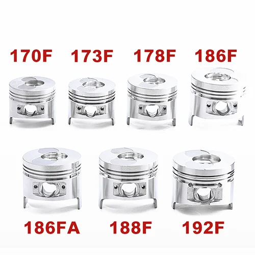 Imagen 2 del producto Juego completo de pistón con CLIP de PIN de anillo para KAMA KIPOR 170F 178F 186F 190F 192F refrigerado por aire 2KW 3KW 5KW 6KW repuestos para generador DIESEL