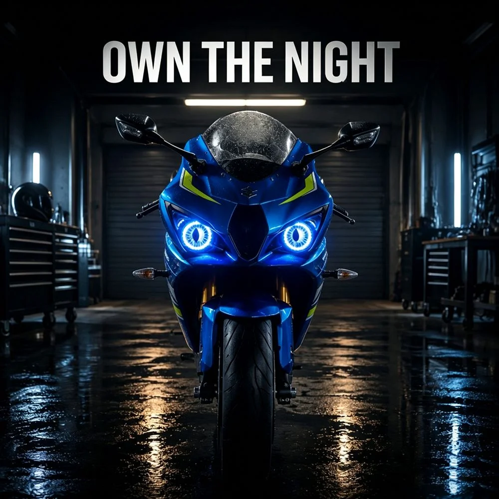Creative Car Demon Eye Light Flashing Color Changing Vehicle Signal Lights Safety Dynamic LED Atmosphere Light Universal Car Fit