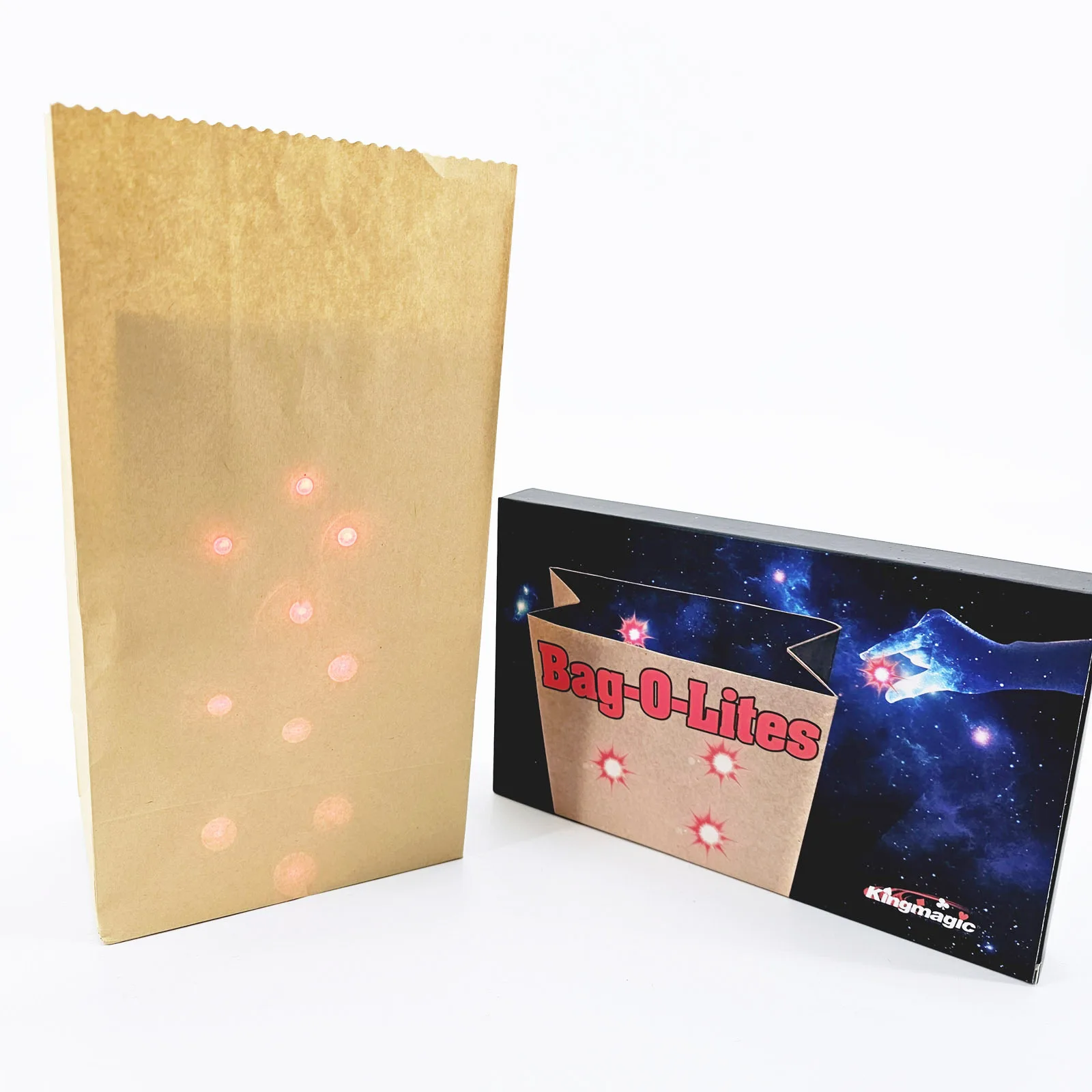 

Bag O Lites Red Magic Tricks Toys Including D'Light Fingers And Rose Flowers Stage Light Lovers Couples Maigc G8368