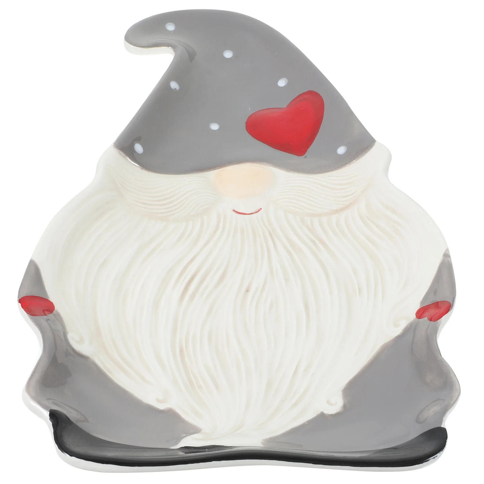 1 pezzo di piatto di Babbo Natale di Natale, piatto di Natale, stoviglie per feste di Natale