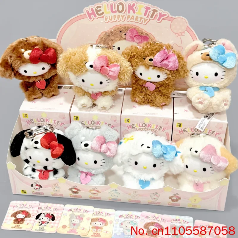 

New Sale Genuine Toptoy Hello-Kitty Puppy Party Series Blind Box Vinyl Face Toy Hanging Pendant Trendy Collectible Surprise Gift